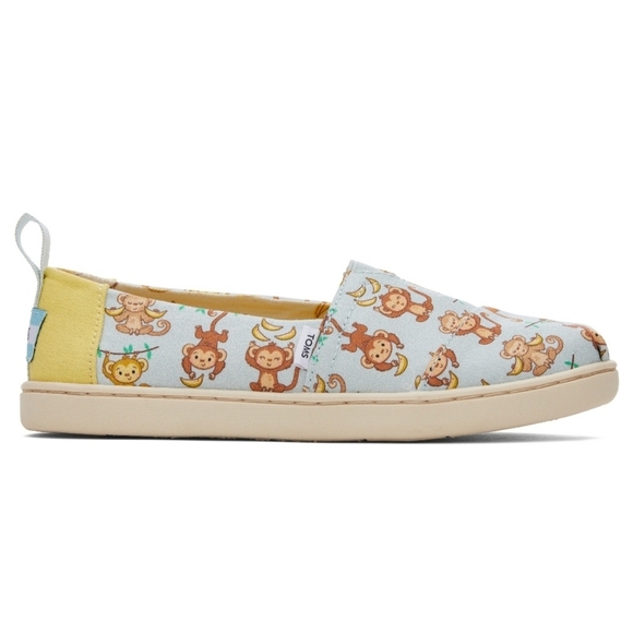 TOMS Youth Unisex Alpargata Monkey Prints - Picture 12 of 12